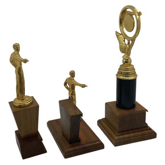 Vintage Indiana State Indoor Shooting Trophies 1962 1963 1964 Lot of 3 - Picture 10 of 11